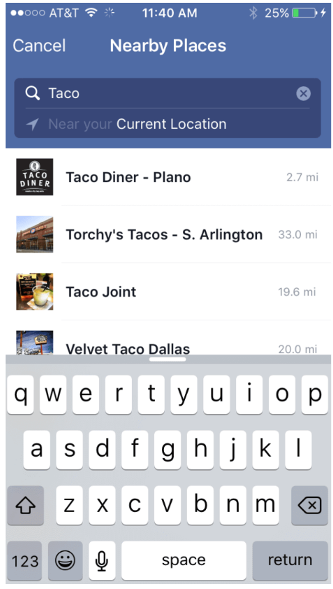 Social Media as a Search Tool - Facebook Search Weak on Location